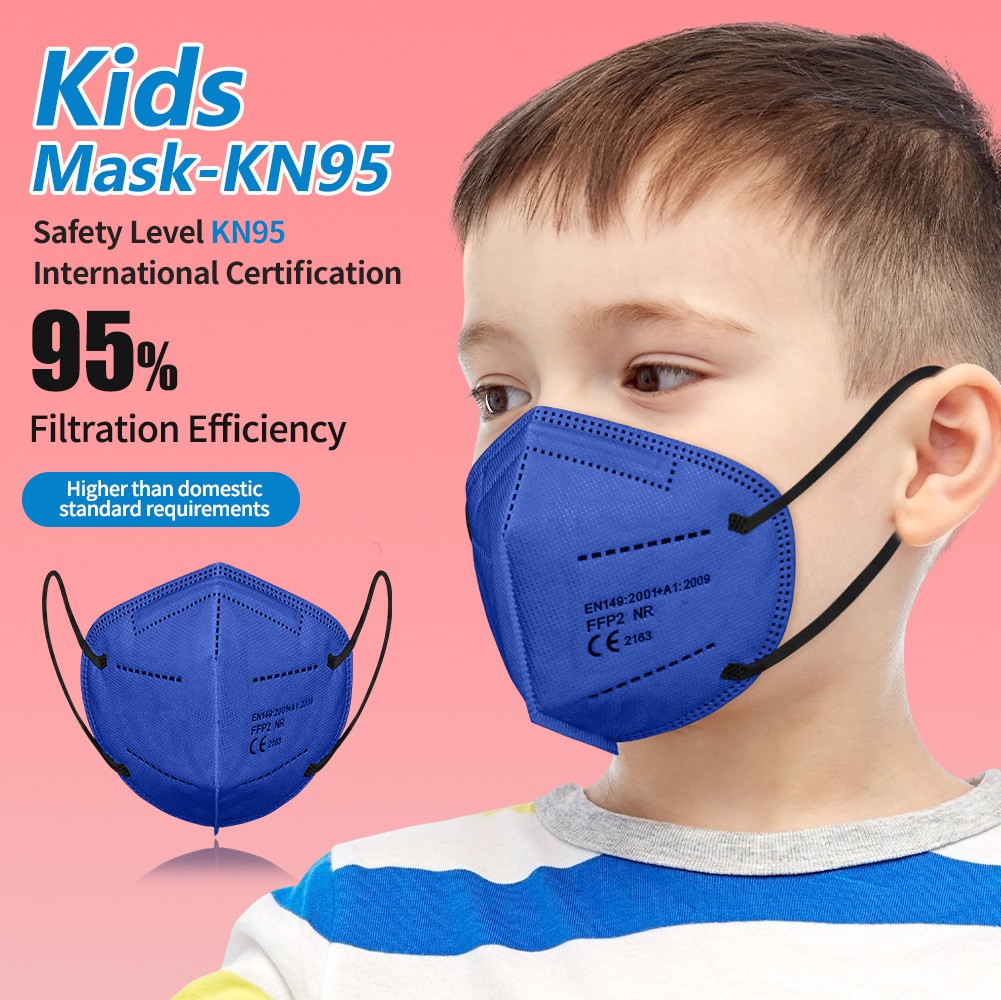 FPP2 Mask for 9-12 Years Kids KN95 Masks for Kids Boys and Girls 5 Layers FPP2 Protection Mask FFP2 Child Mask EU Approved