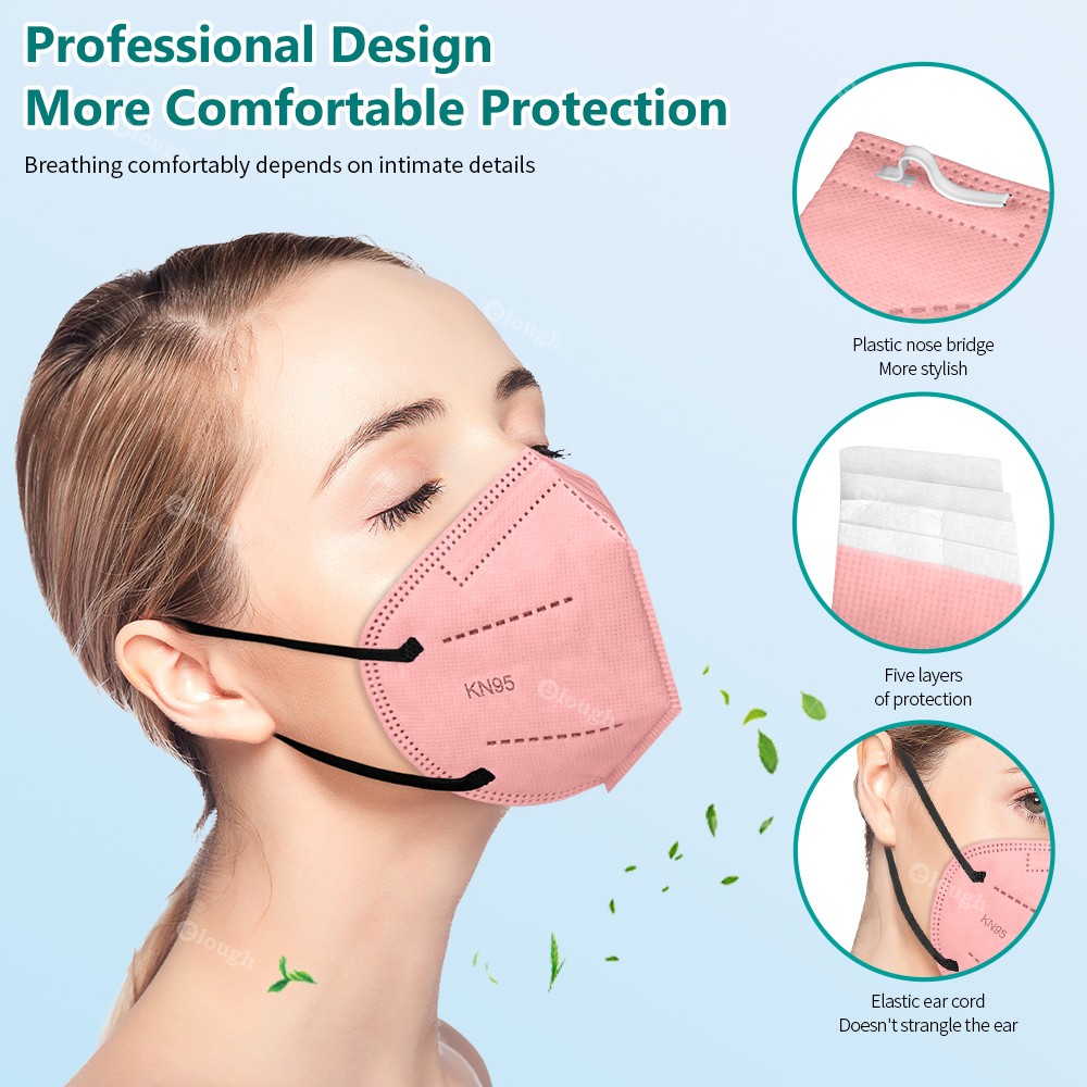 Adult KN95 Masks 5 Layers FFP2 Mascarillas FPP2 homology ada Colores ffp2mascherine 10-100pcs FFP 2 Respirator Mask KN 95