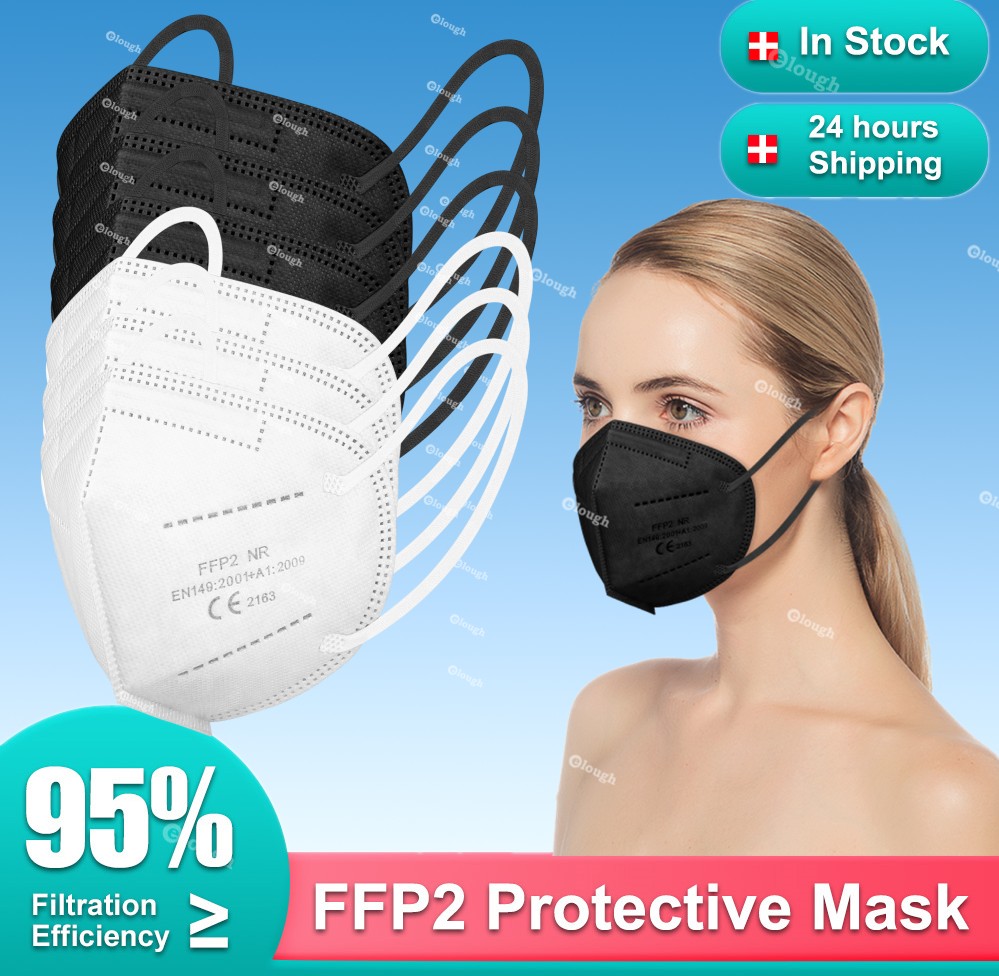 قناع FFP2 Mascarillas KN95 شهادة الكبار 5 طبقة واقية ffp2قناع الغبار قناع التنفس fpp2 Masque ffp 2 CE ffp3