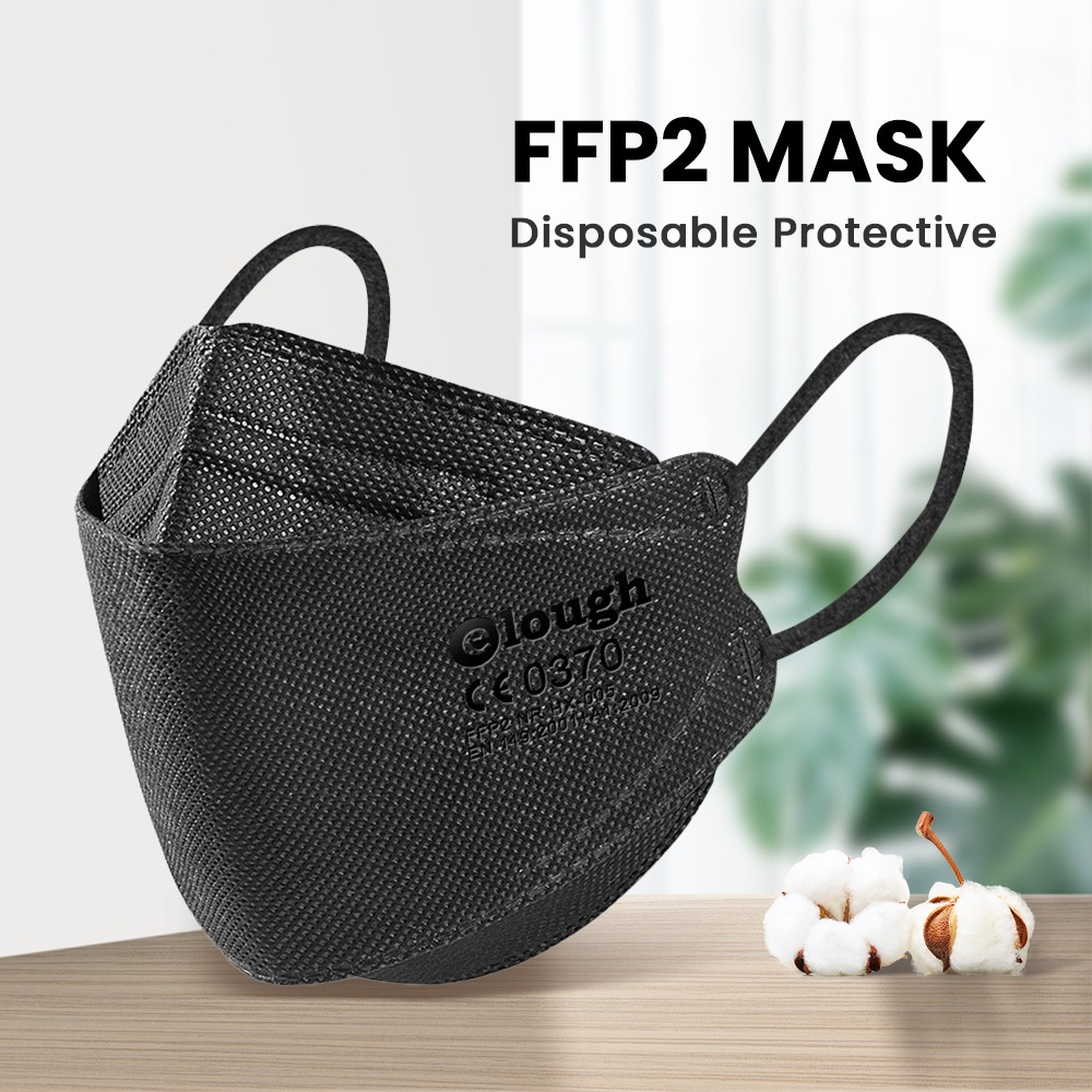 10-100pcs FFP2 Mascarilla FPP2 homology ada 5 layers ffp2fan Protective KN95 Face Mask Black Fish Mask FFP2 colores Maske Adult