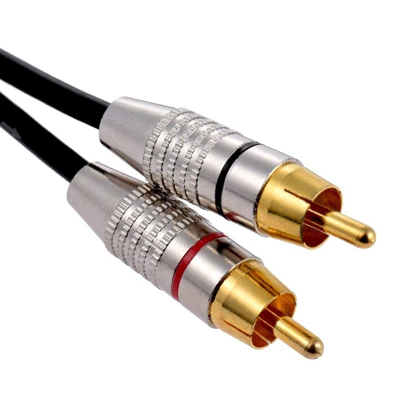 Rca Line Audio Line 2RCA إلى XLR كانون ذكر/أنثى مزدوجة لوتس إلى كانون كابل الصوت 0.3 متر ثلاثة النواة الأسلاك النحاسية العارية