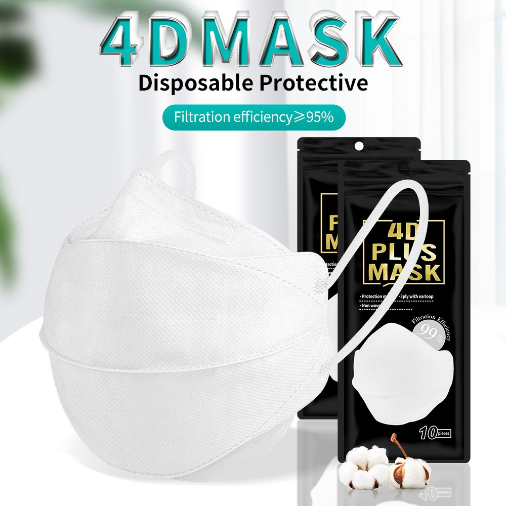 4D Mascarilla FPP2 هومولوكادا 4 طبقات قناع وجه واقي الجهاز التنفسي CE KN95 Mascarillas Negras قابلة لإعادة الاستخدام ffp2fan شهادة