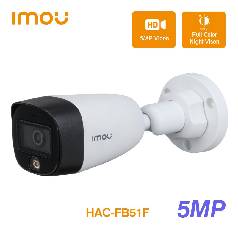 dahua imou HAC-FB21F HAC-FB51F 5MP HDCVI Camera Mini Waterproof Surveillance Video Recorder Night Vision Outdoor Camera