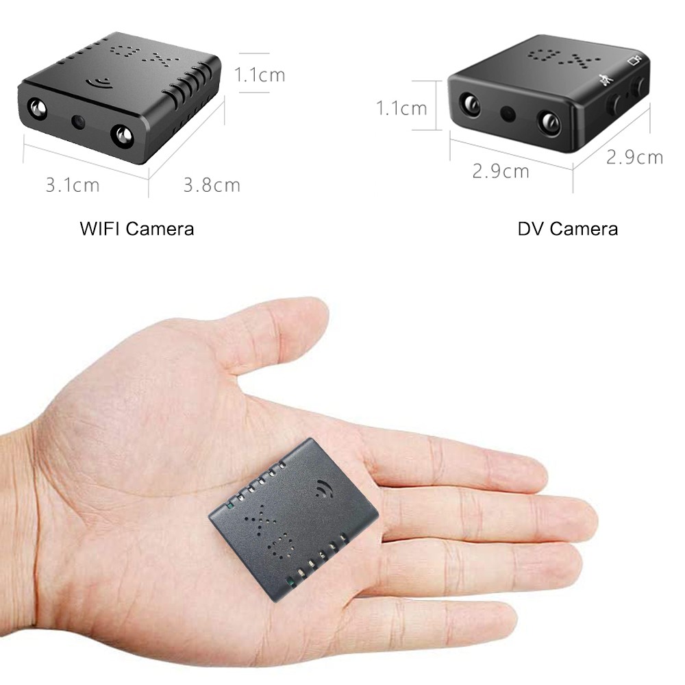 Smallest HD 1080P WiFi XD Mini Camcorder Night Vision Micro HD Camera Motion Detection DV Security Camera DVR Support Hidden TF