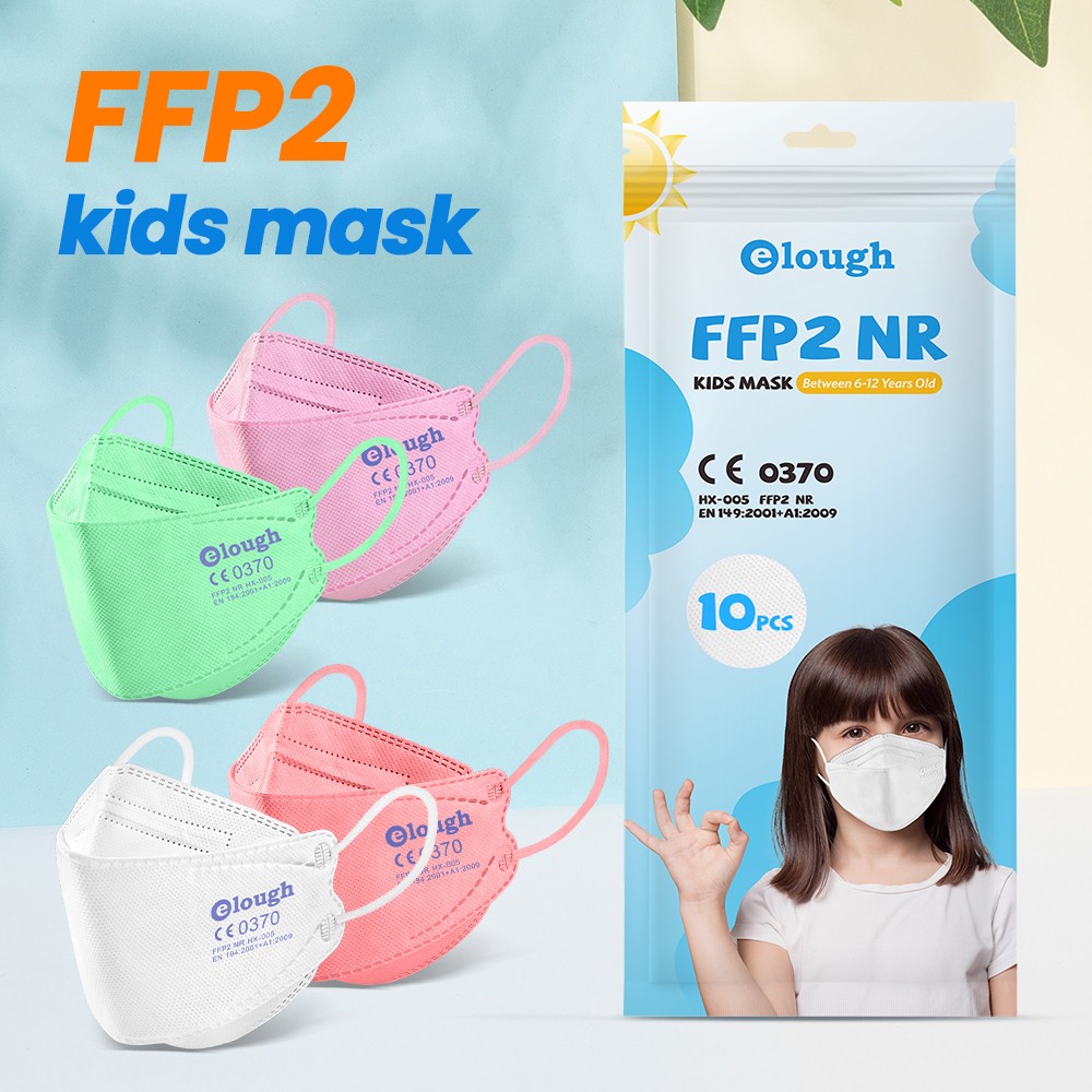 FPP2 Approved Children Mask FFP2Fan Kids Korean Fish Mask Respirator Mask FFP 2 KN95 Face Masks pff2 ffp2reuse zable FFPP2