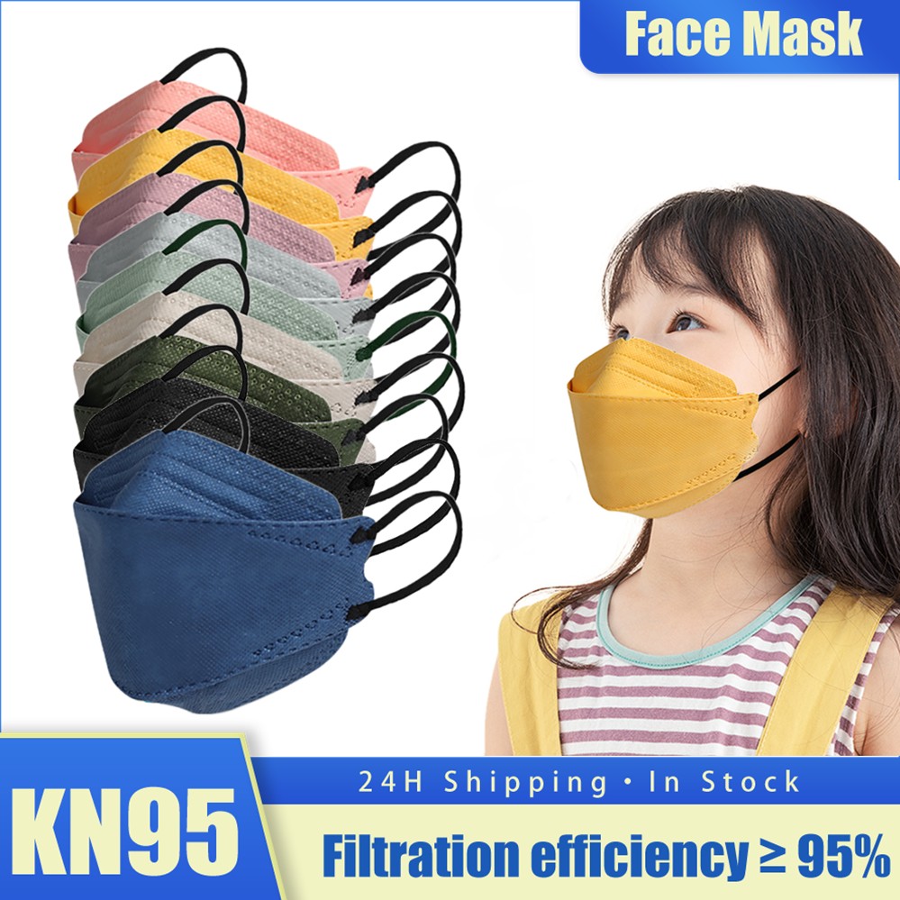 KN95 Mask Kids FFP2 Mascarillas FPP2 Niños homology ada korean face mask 4 fish fillets ffp2maske Morandi Kinder Mask