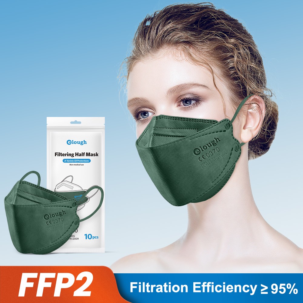 Elough Colores FFP2 Mascarillas FP2 CE Mascarilla FPP2 homology ada الكبار KN95 أقنعة معتمدة ffp2fan KN 95 Masken FFP 2