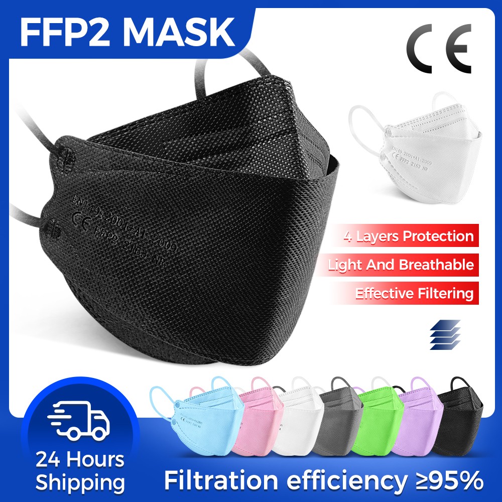 FFP2 Mask FPP2 Masks Approved kn95 Black Masks Filter Face Mask fpp2 Mascarillas ffp2 homology adas spain ffp2fan CE Reusable