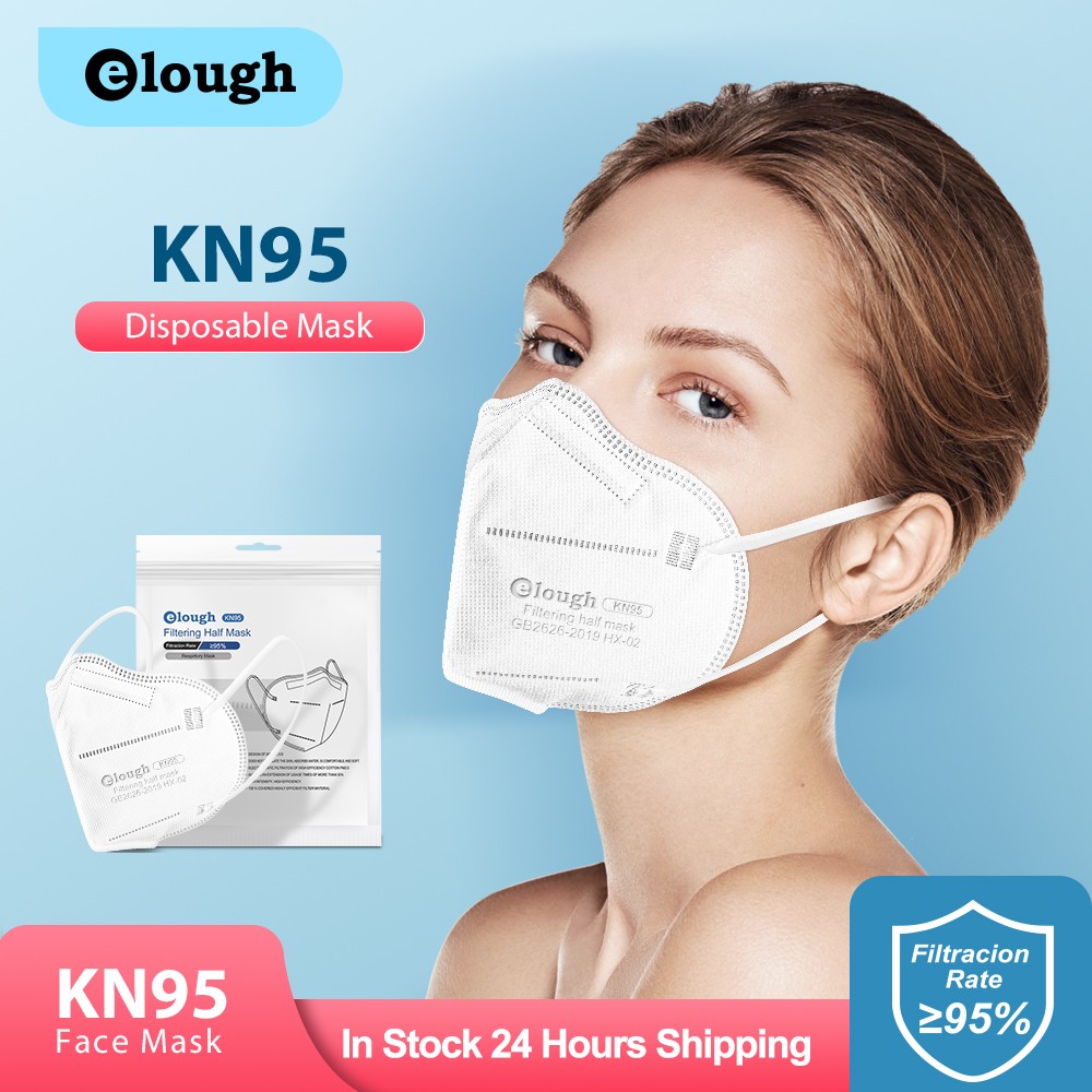 Elough ffp2 قناع الوجه kn95 mascarillas 5 طبقات ماسكارا الوجه أفواه fp2 أقنعة kn 95 ffp2 mascarilla fpp2 homology ada إسبانيا