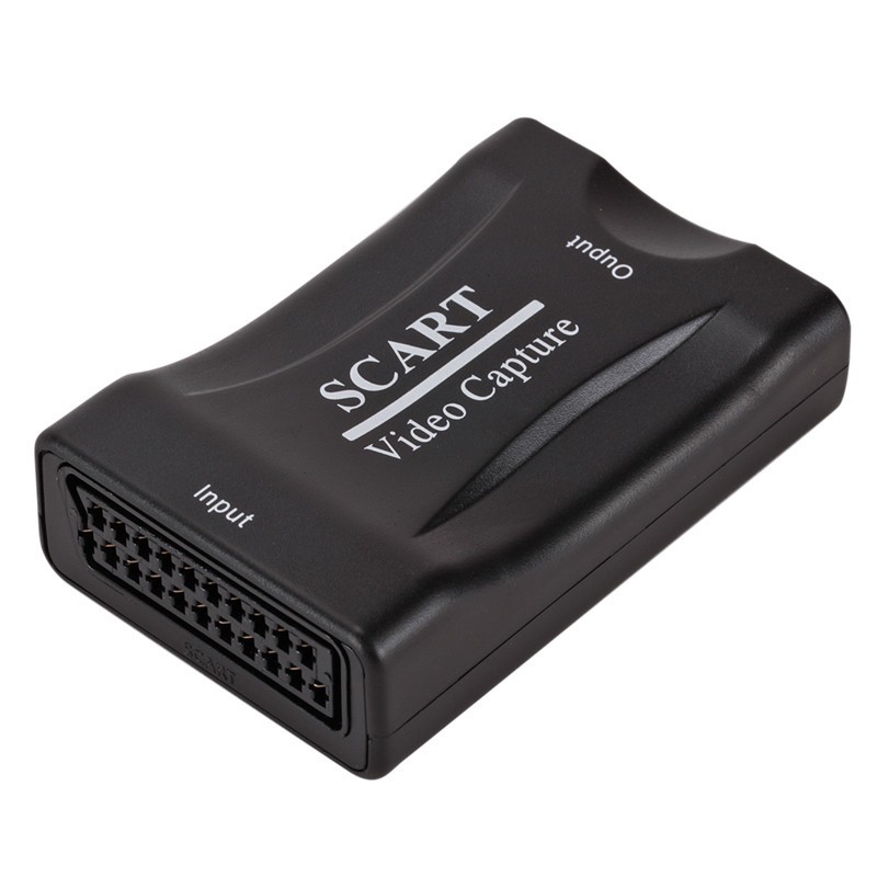 USB 2.0 Video Capture Card 1080P Scart Gaming Record Box Live Broadcast Recording Home Office DVD Grabber Plug and Play