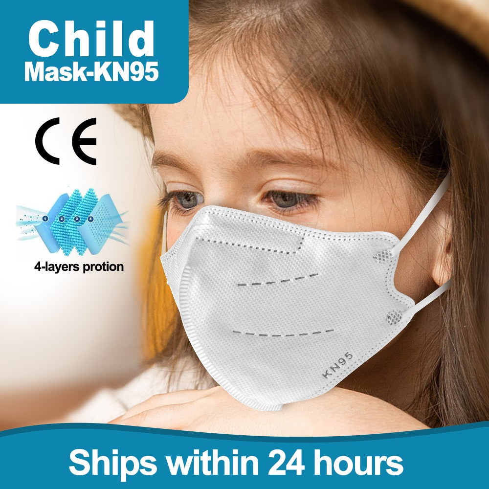 قناع FFP2 للأطفال بعمر 6-9 أعوام ffp2 mascarillas niños KN95 masque enfant قناع وجه للأطفال mascarilla fpp2 homology ada ffp2fan fp3