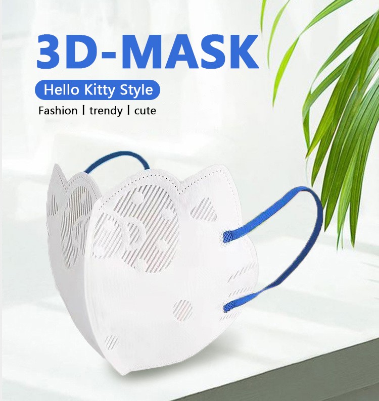 20-200pcs 4 Layer Adult Mouth Mask Cat Shape Mascarillas quiurgicas Homeopathy Disposable Face Mask masque Christmas