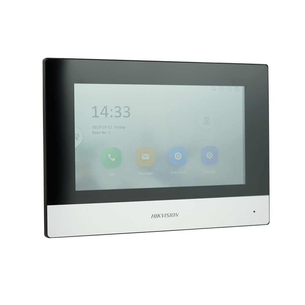 Hikvision International Version Multi-Language DS-KH6320-WTE1 Indoor Monitor, 802.3af PoE, Heck Connect App, WiFi, Video Intercom