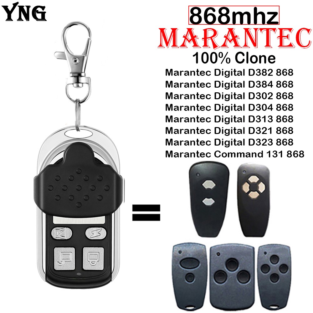 YNG Marantec الرقمية 302 382 313 321 384 304 323 868mhz التحكم عن بعد المرآب MARANTEC التحكم عن بعد الارسال اللاسلكي