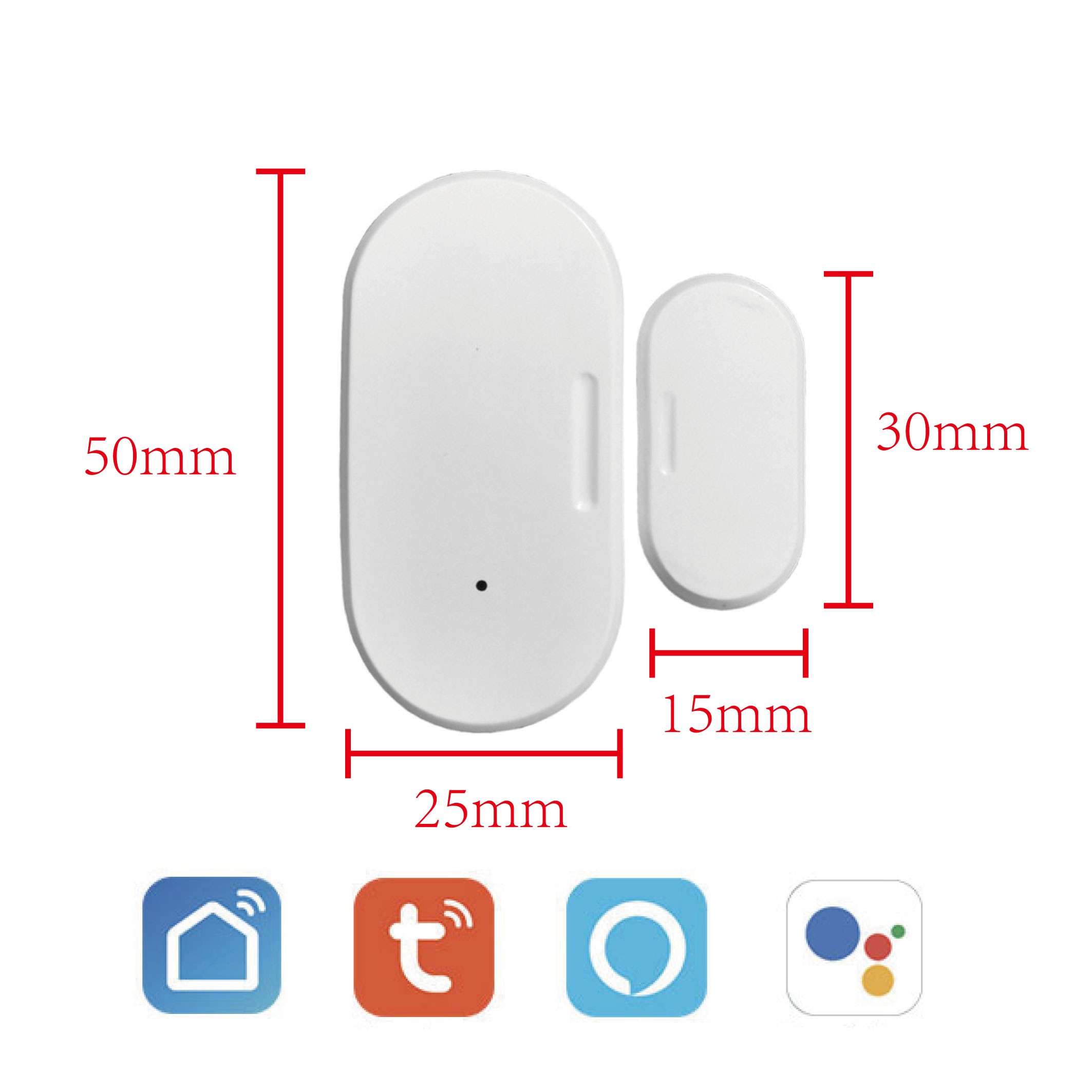 Tuya Zigbee Door and Window Magnetic Sensor Wireless Connection Smart Home Wireless Door Detector Magnetic Automation Door