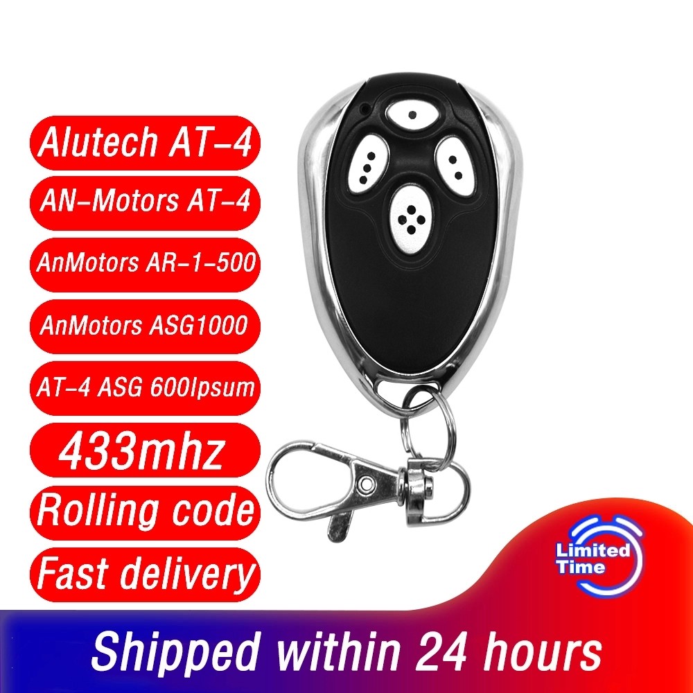 5 قطعة ANMotors Alutech AT-4 جهاز التحكم عن بعد 433.92MHz المتداول رمز باب المرآب Alutech AN-موتورز AT-4 عن بعد 433MHz