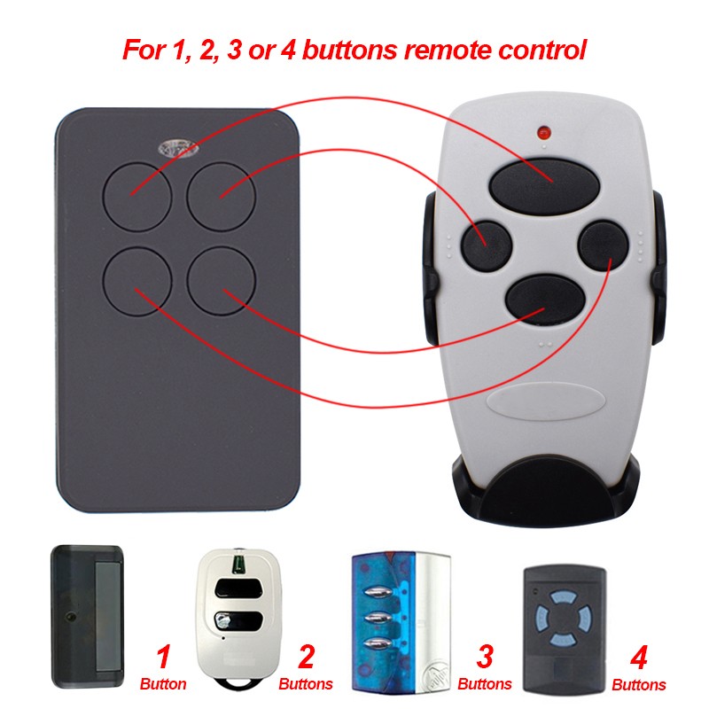 10pcs garage door remote control rolling code duplicator clone 433.92mhz 868mhz transmitter drive gate opener keychain