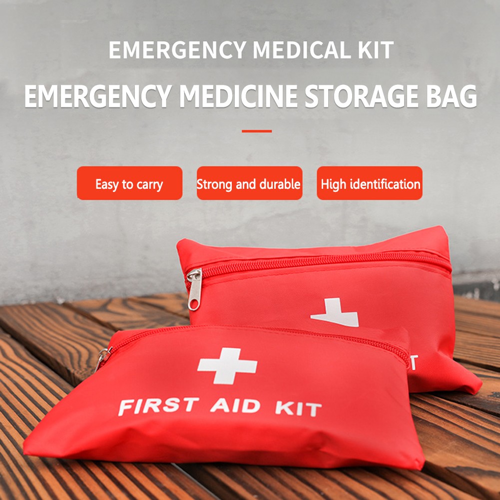 Small Portable Medicine Bag First Aid Medical Emergency Kit Organizer Outdoor Household Medicine Pill Storage Bag