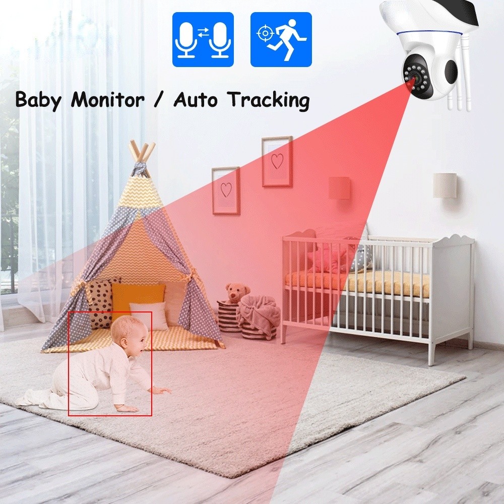 WIFI Wireless IP Camera Smart Home Security Camera Monitor 2-Way Audio CCTV Baby Monitor for Bedroom