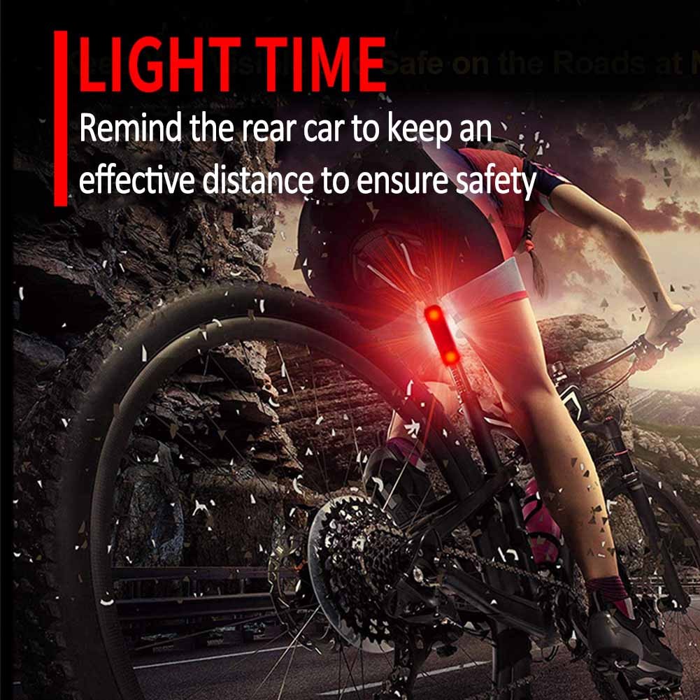 LED Mountain Bike Taillight USB Rechargeable Bike Tail Light Waterproof MTB Safety Warning Cycling Taillight Rear Lamp