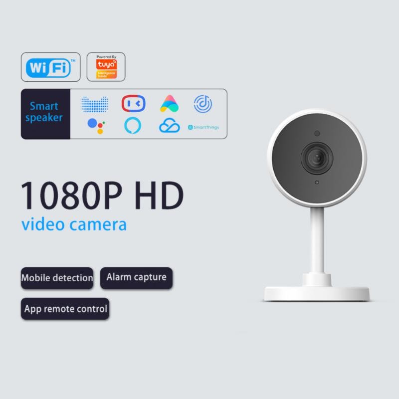 HD 1080P IP Camera Tuya Smartlife App Security Monitor WiFi Baby Monitor Wireless Mini CCTV Indoor Home Camera Smart Alarm