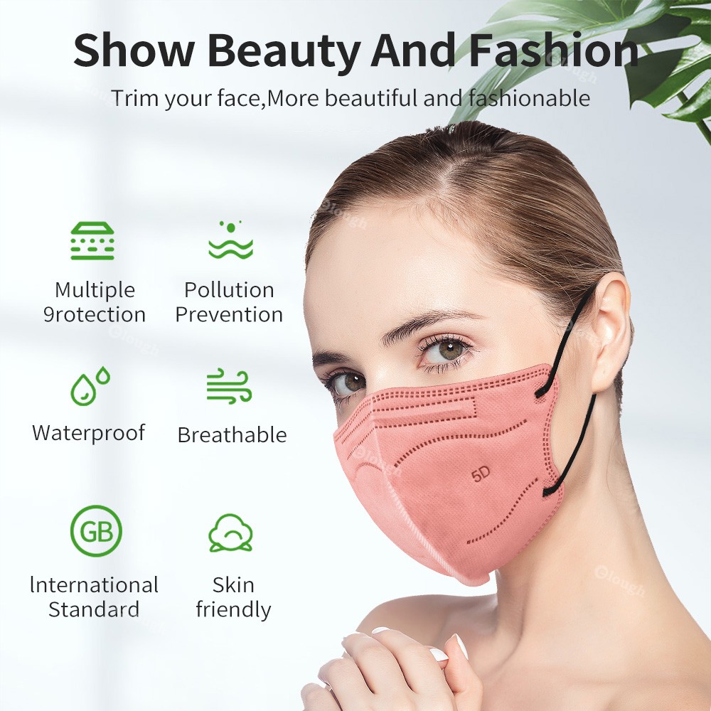 5D Protective Face Mask KN95 Mascarillas FPP2 5 Layers FFP2 Mascarillas Multicolored FFP2mask Adult Respirator KN 95 Mascherina FFPP2