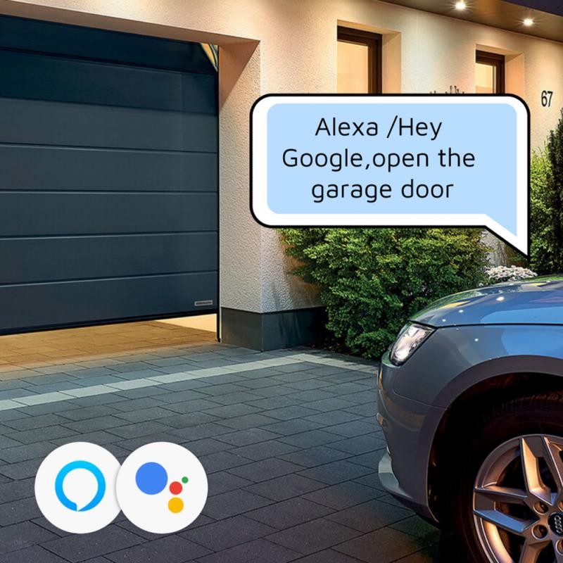 WiFi Smart Garage Door Smart Life APP Remote Control Open Close Monitor Compatible With Alexa Echo Google Home No Hub Require