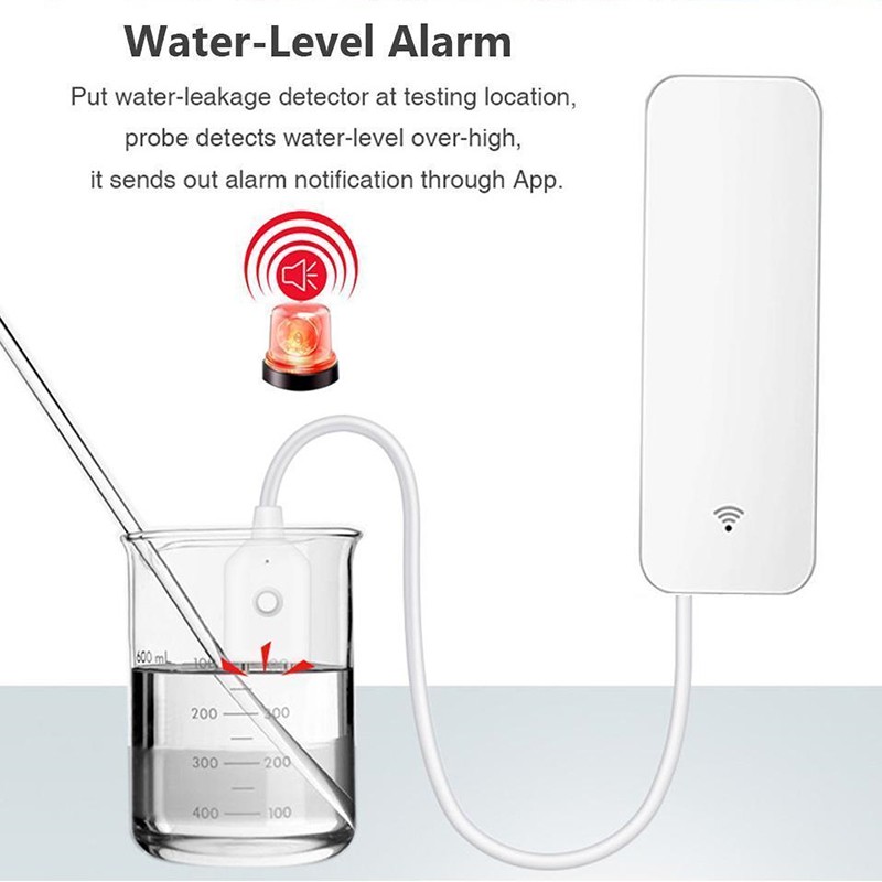 Tuya Wifi Smart Water Leakage Detector Water level  Sensor Water Leak Alert Smart Life Remote Control Home Security Alarm System