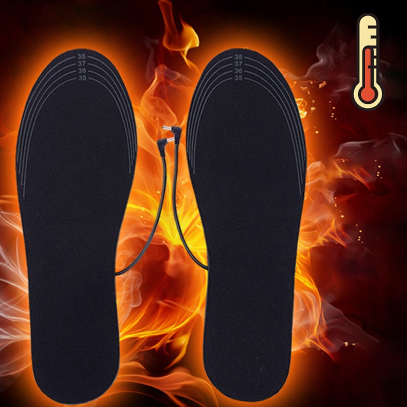 Electric Heating Insoles USB Heated Shoe Insoles Feet Warm Sock Cushion Washable Warm Thermal Insoles Unisex Plantillas Para Los