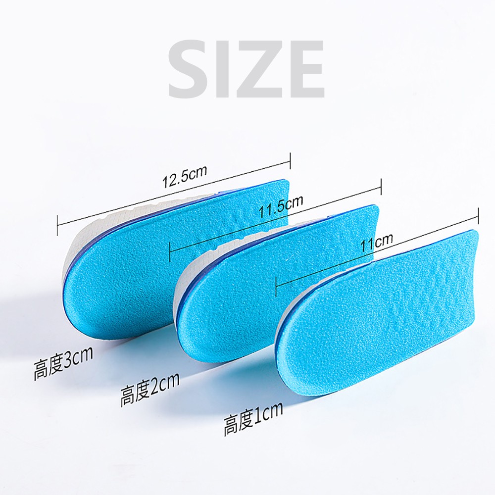 NOIPACE TPE Heel Lift Height Insole for Women Men Silicone Gel Height Increasing Cushion Half Growing Lift Shoe Cushion Insert