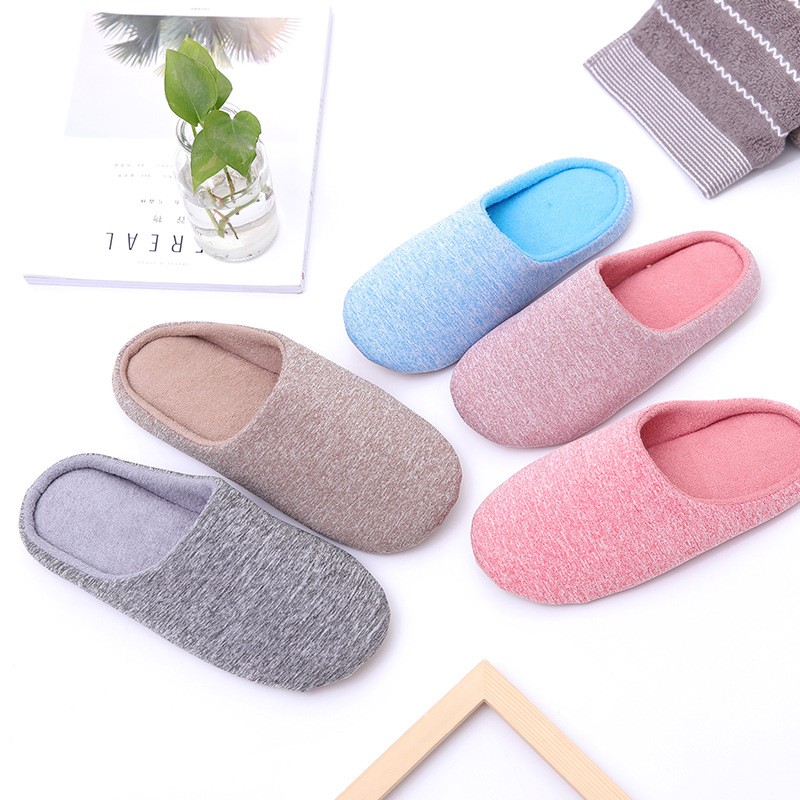 Couple Home Slippers Soft Comfortable Cotton Slippers Men Women Warm Breathable Indoor Slippers Silent zapatos mujer zapatillas