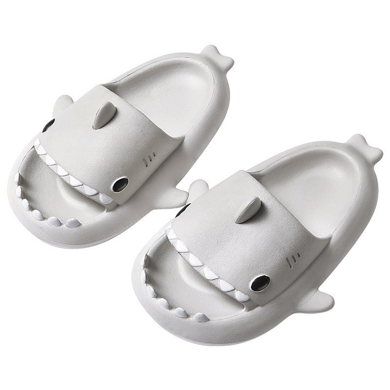 2021 summer indoor outdoor slippers lovely cartoon shark shape slides women shoes parent-child children flip flops men couples