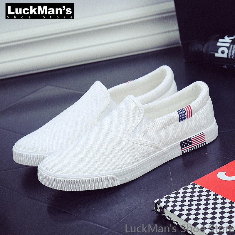 LuckMan - Men's Breathable Casual Shoes Canvas Shoes Spring Season Wholesale 2019