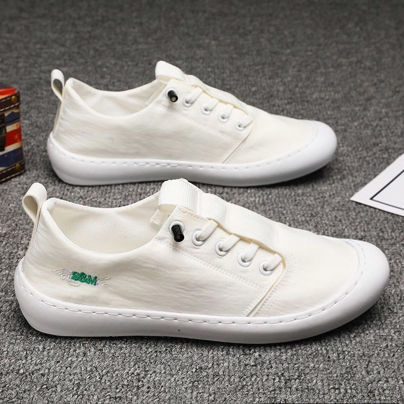 Men's shoes 2021 summer new casual shoes comfortable breathable fashion canvas shoes men's small white shoes soft sole casual shoes