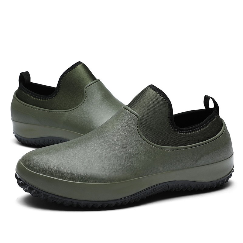 Men Slip-On Oil-Proof Kitchen Chef Shoes Multifunctional Restaurant Garden Waterproof Work Safety Medical Shoes