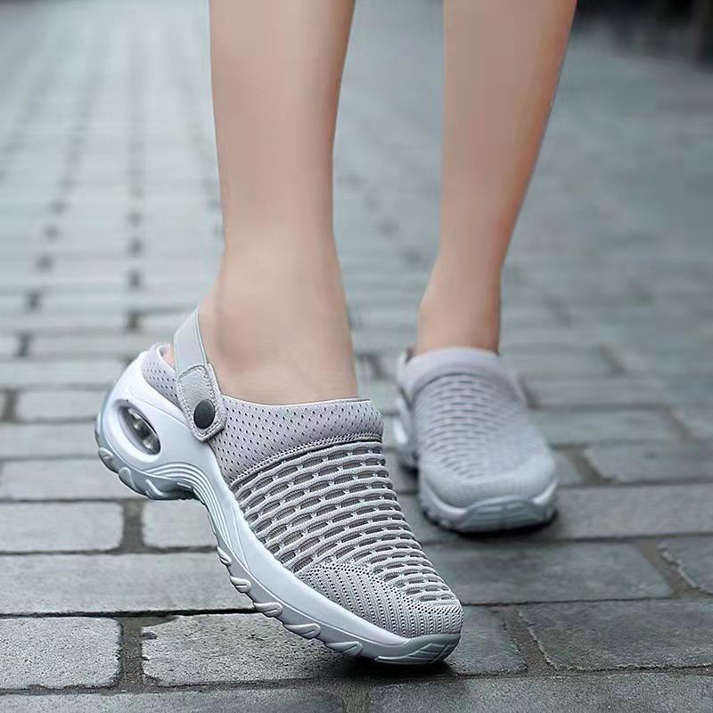 2021 new women's shoes non-slip platform sandals platform sandals women's breathable mesh sole outdoor walking slippers