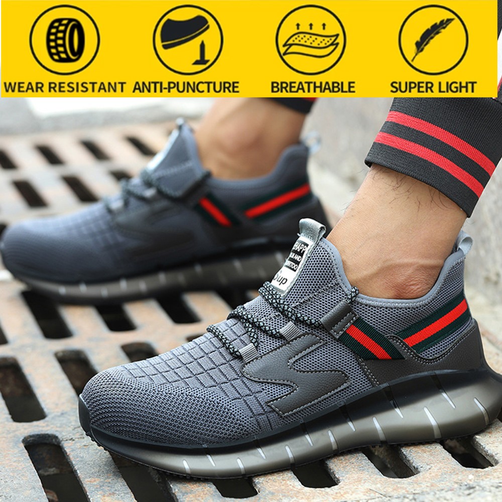 Safety shoes insurance work shoes men's puncture-proof shoes summer breathable safety shoes men's safety shoes