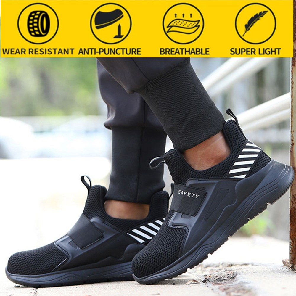 Men's protective safety shoes anti-puncture safety shoes summer work shoes breathable and deodorant men's shoes work shoes