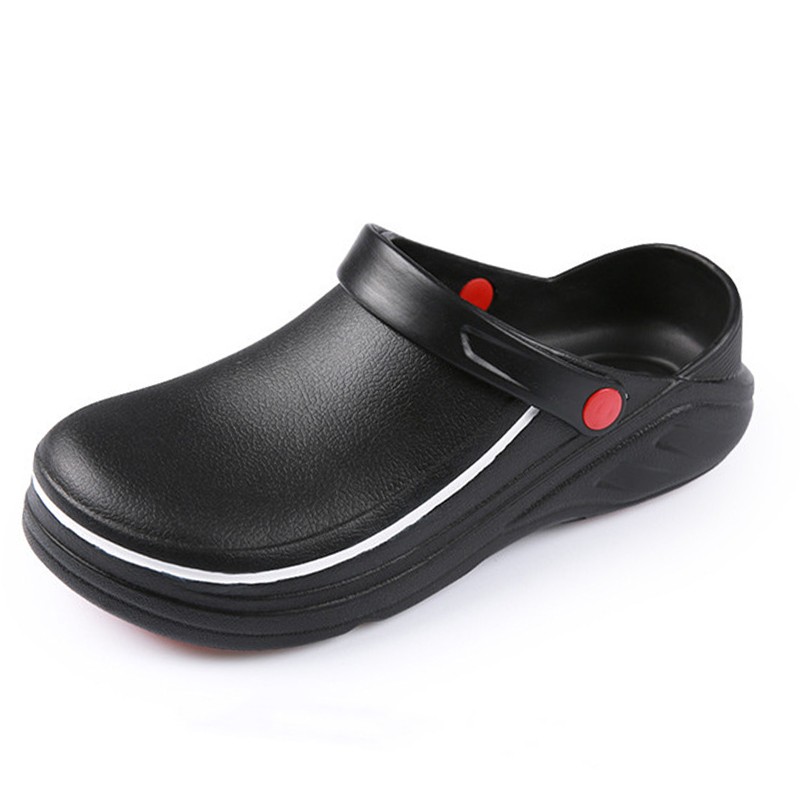 SHENCE EVA Unisex Slippers Non-slip Waterproof Oil-proof Kitchen Work Cook Shoes for Chef Master Hotel Restaurant Slippers