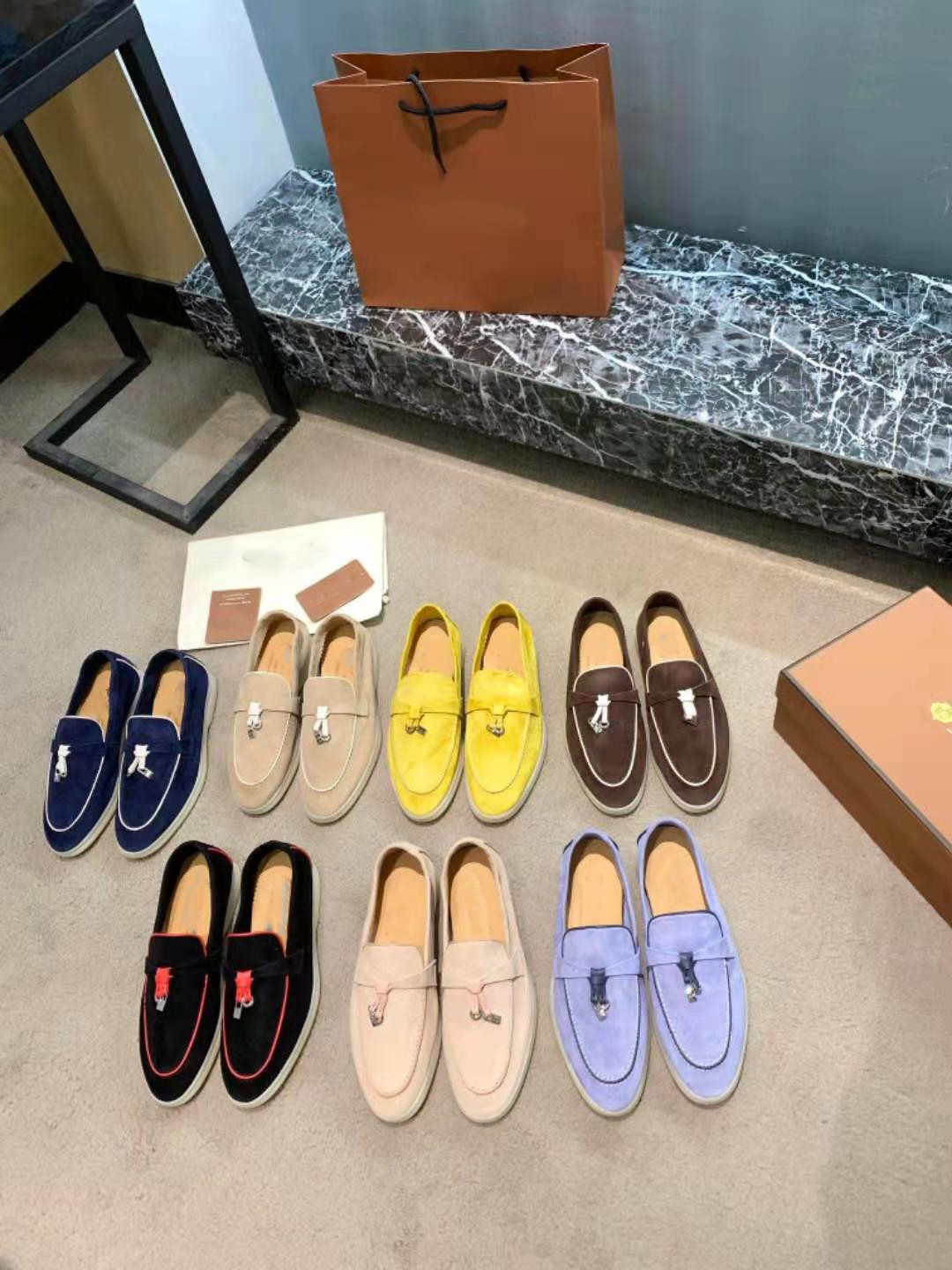 2021 high quality genuine leather women shoes casual flat loafers soft soled outdoor shoes leather shoes