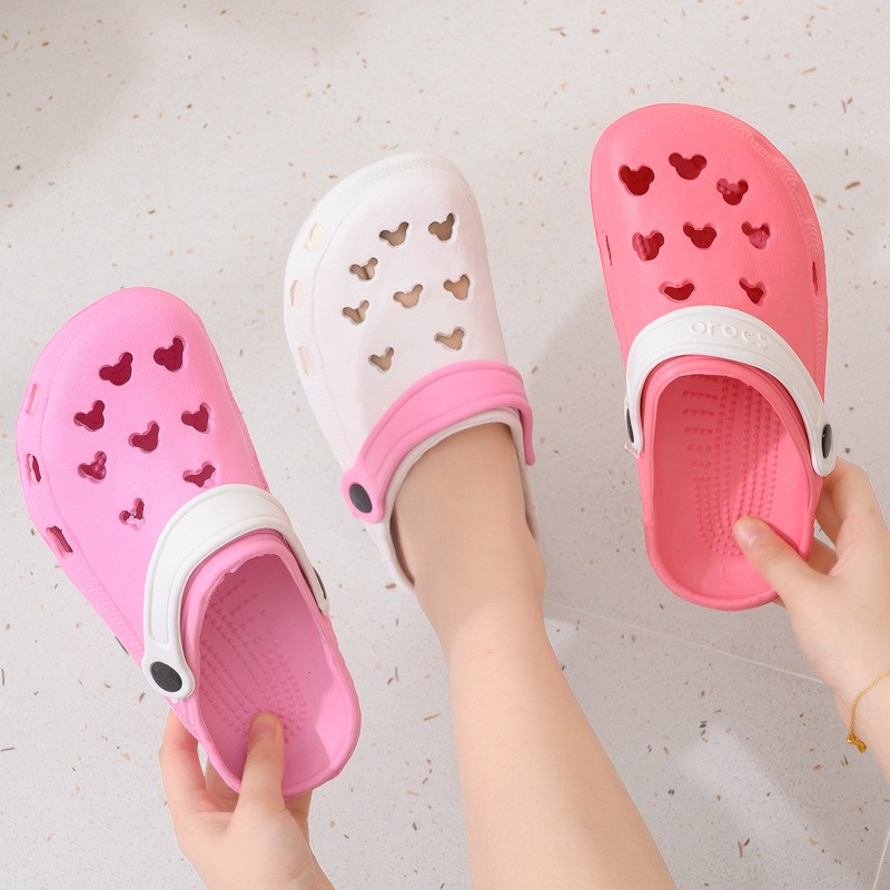 summer cave shoes women indoor home non-slip sandals lightweight eva hollow garden shoes breathable outdoor beach shoes