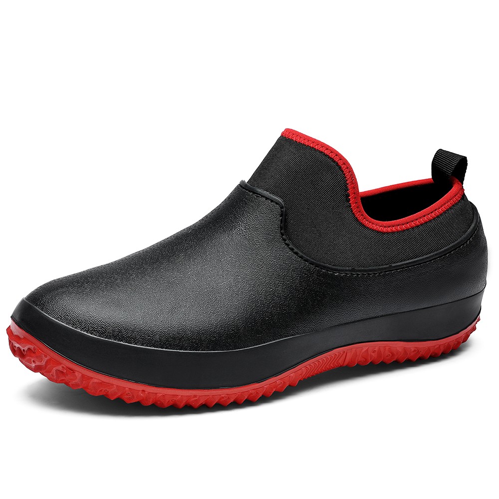 Men Slip-On Oil-Proof Kitchen Chef Shoes Multifunctional Restaurant Garden Waterproof Work Safety Medical Shoes