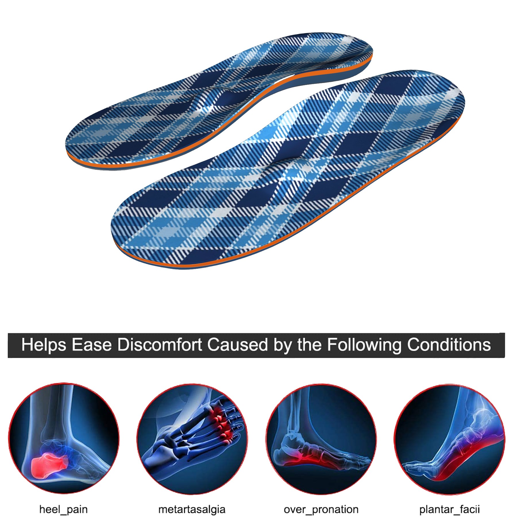 Plantar Fasciitis Feet Insoles Orthotic Shoe Inserts High Arch Support Metatarsalgia Flat Feet Orthotic Sole Shoes Women