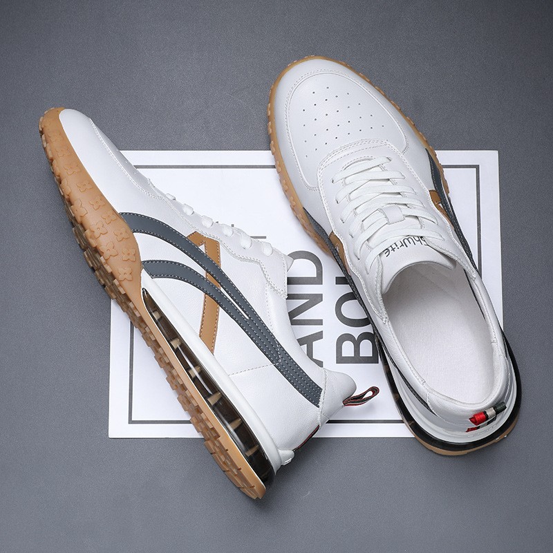 Leather men's shoes 2021 new autumn men's sports and luxury shoes trend white shoes men shoes fashion sneakers