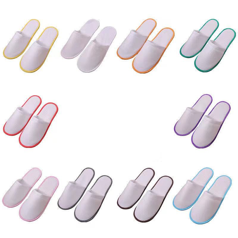 40pcs Disposable Slippers Men Women Business Travel Passenger Home Shoes Guest Slippers Hotel Beauty 28cm Indoor Slippers Shoes