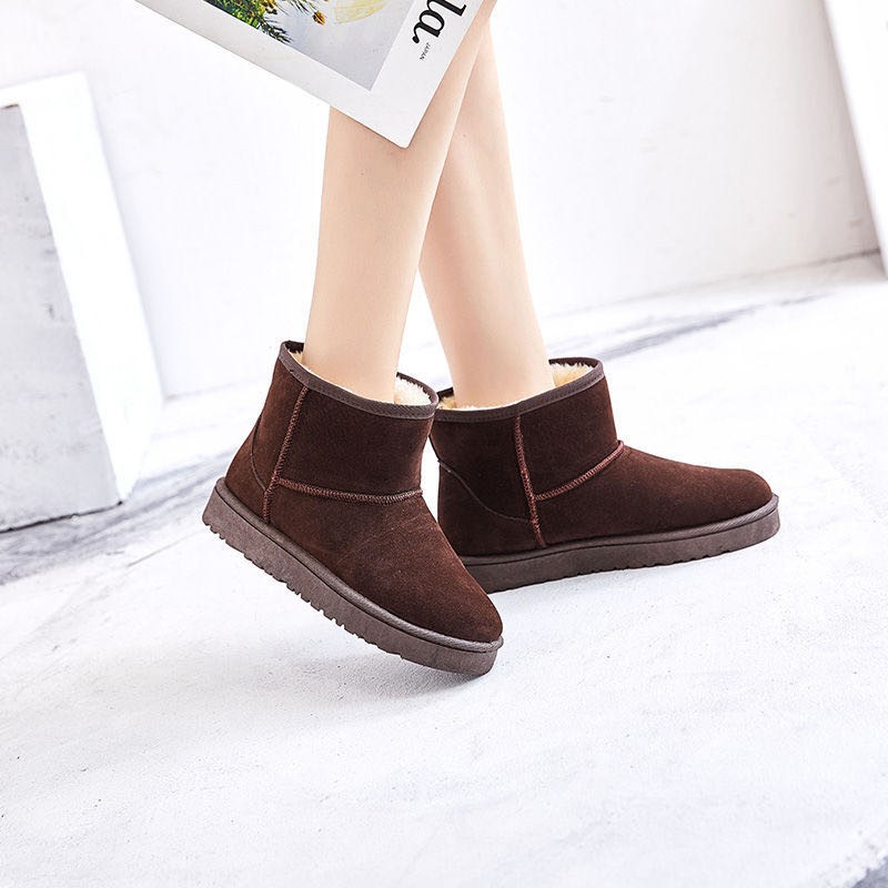 ZUZI 2021 Women Snow Boots Plush Fabric High Quality Women Australia Winter Boots Winter Warm Women Boots