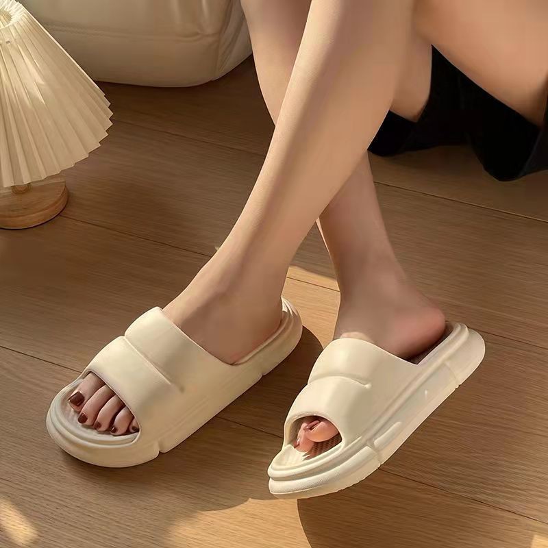 2022 home slippers men women thick platform bathroom beach eva soft sole sandal summer house non-slip flat shoes