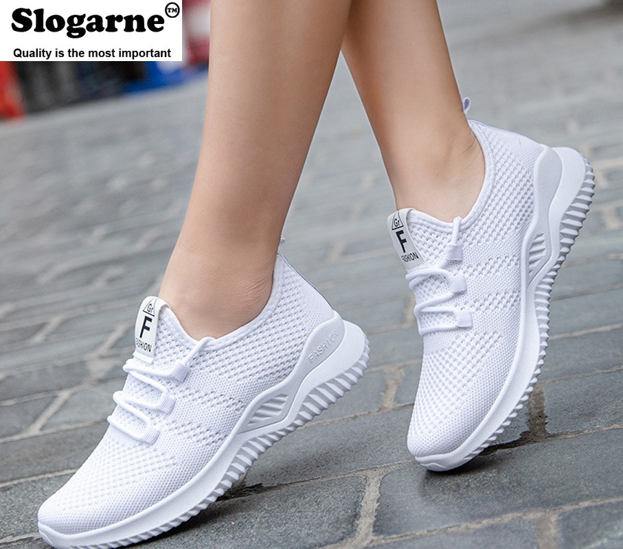 Women Spring Autumn New Sneakers Vulcanized Shoes Skateboard Lady Loafers Women Casual Shoes Flats Running Shoes Sneakers Knitting