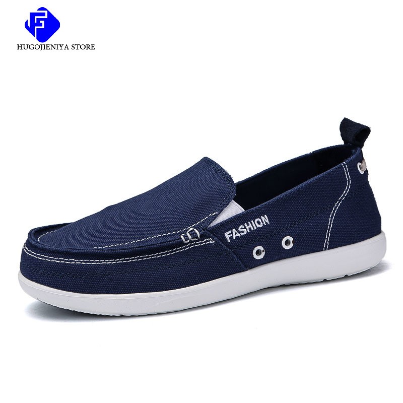 Men's Canvas Shoes Breathable Casual Shoes Luxury Brand Men Loafers Lightweight Boat Shoes Designer Vulcanize Shoes Sneakers