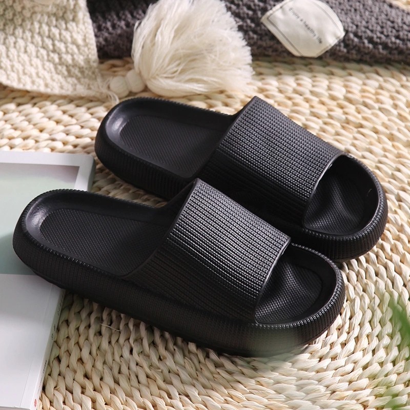 men slippers thick platform slippers summer beach eva soft sole sandal men ladies indoor leisure bathroom anti-slip shoes